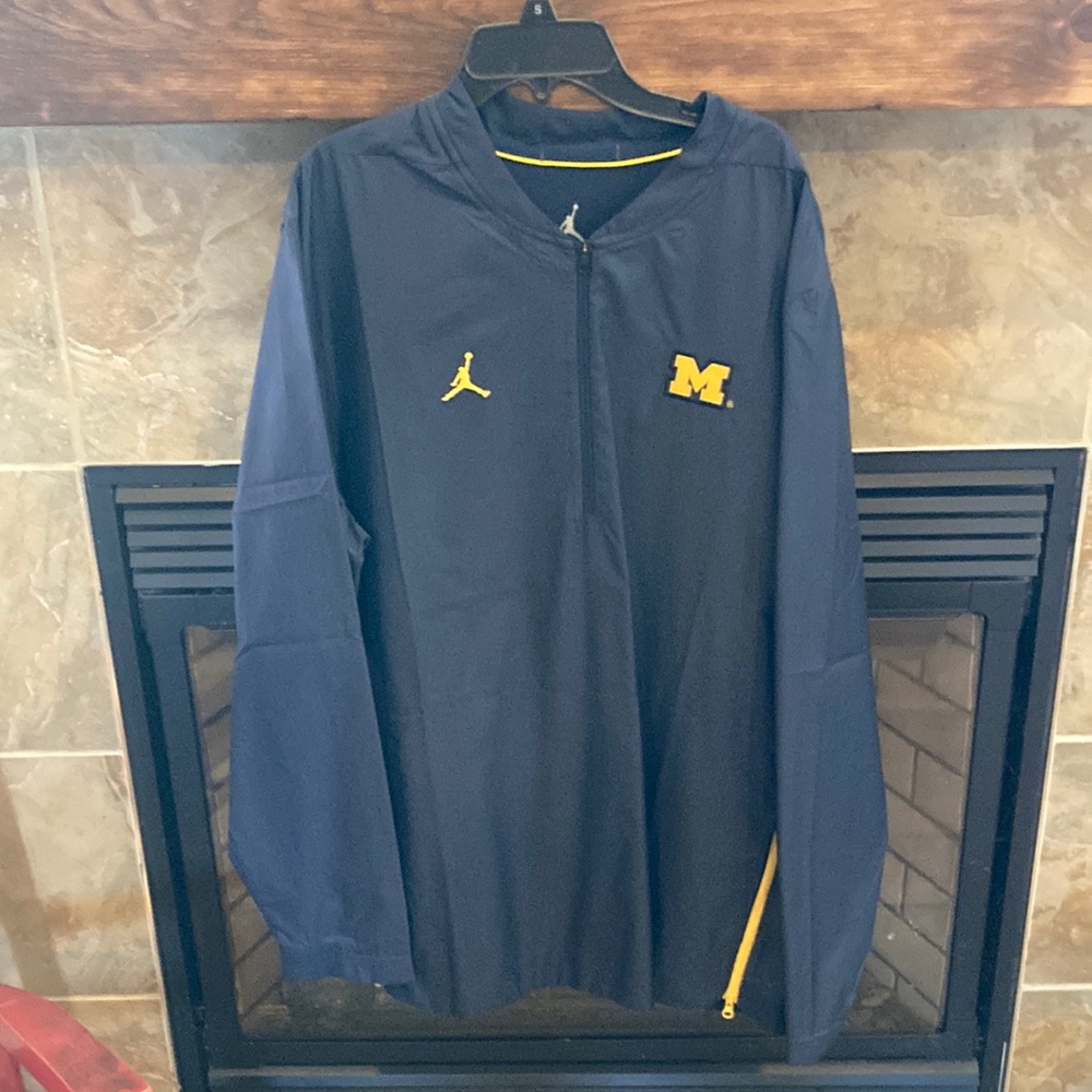 Jordan Navy and Yellow Zip-Up Jacket